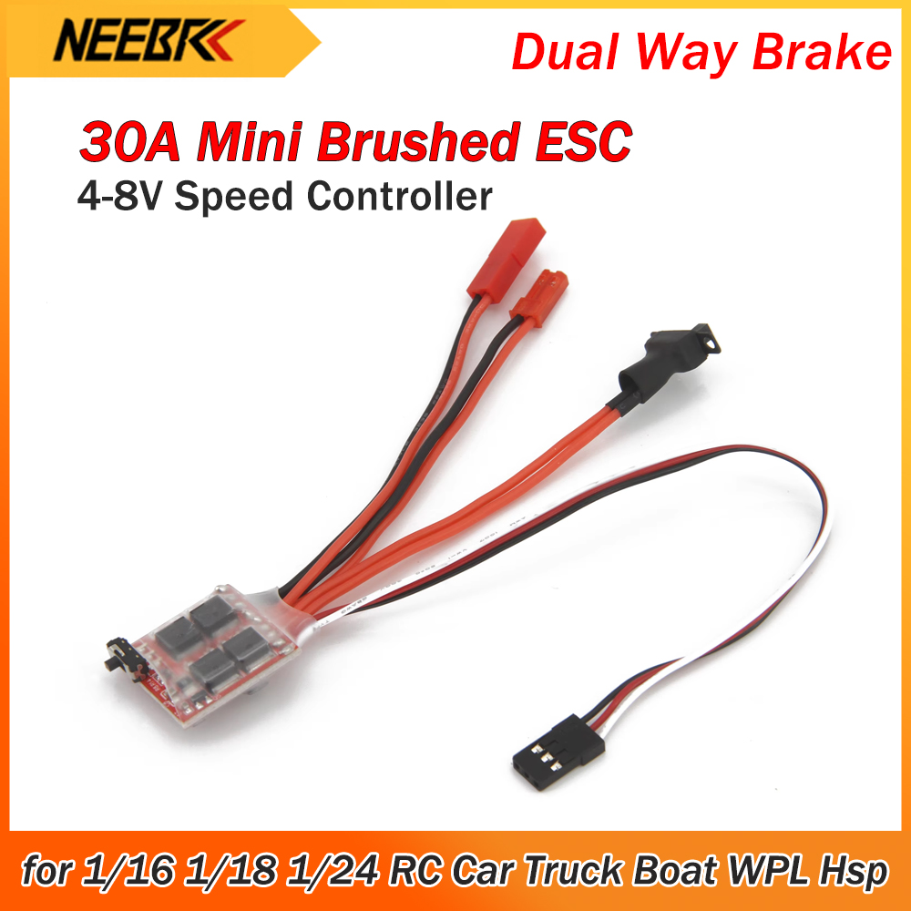Rc Hobby Quotes - 30A Mini Szczotkowy Regulator ESC Dwukierunkowy