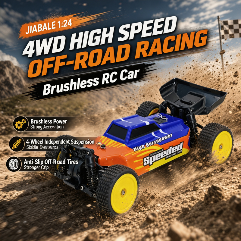 Jiabale 1:24 Bezszczotkowy 4WD – Rc Hobby Off Road recenzja i cena