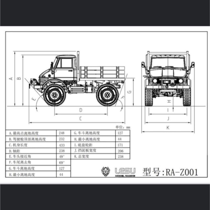 ZESTAW 4*4 LESU UM406 RC Metal – Rc Hobby Off Road recenzja i cena